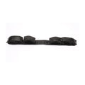 Black four-cuff padded spreader strap on a white background.